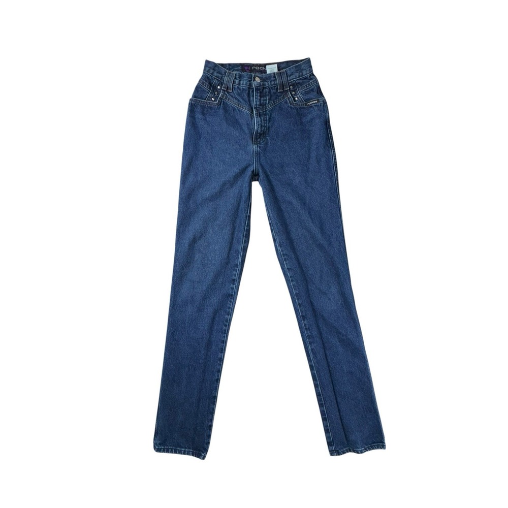 Rockies Slim Long Rise Medium Wash 100% Cotton Women 7/8 XL